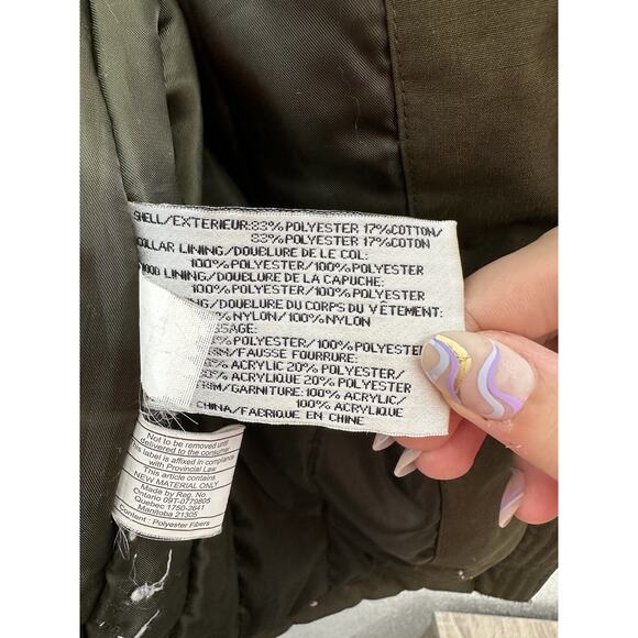 Womens DKNY Jacket Size XS Green Hooded Hidden Zip Up - Picture 10 of 16